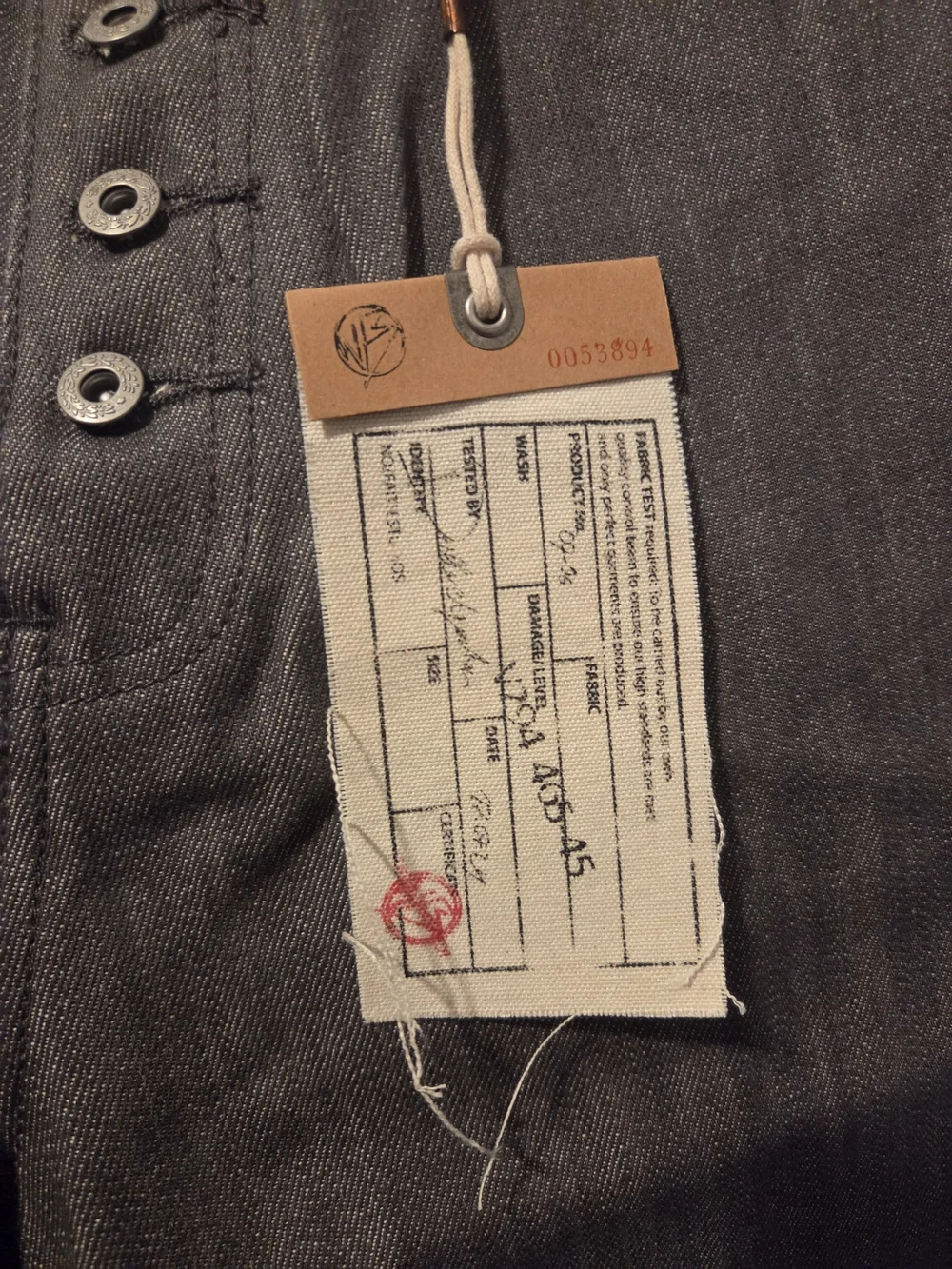 No/Faith Studios RAW DENIM JAPANESE LOOSE FIT BLACK